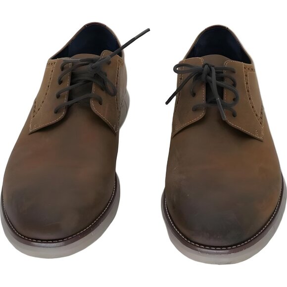 Johnston Murphy Milson Brown Plain Toe Oxford Casual Shoes Men's US 12M - Picture 5 of 6